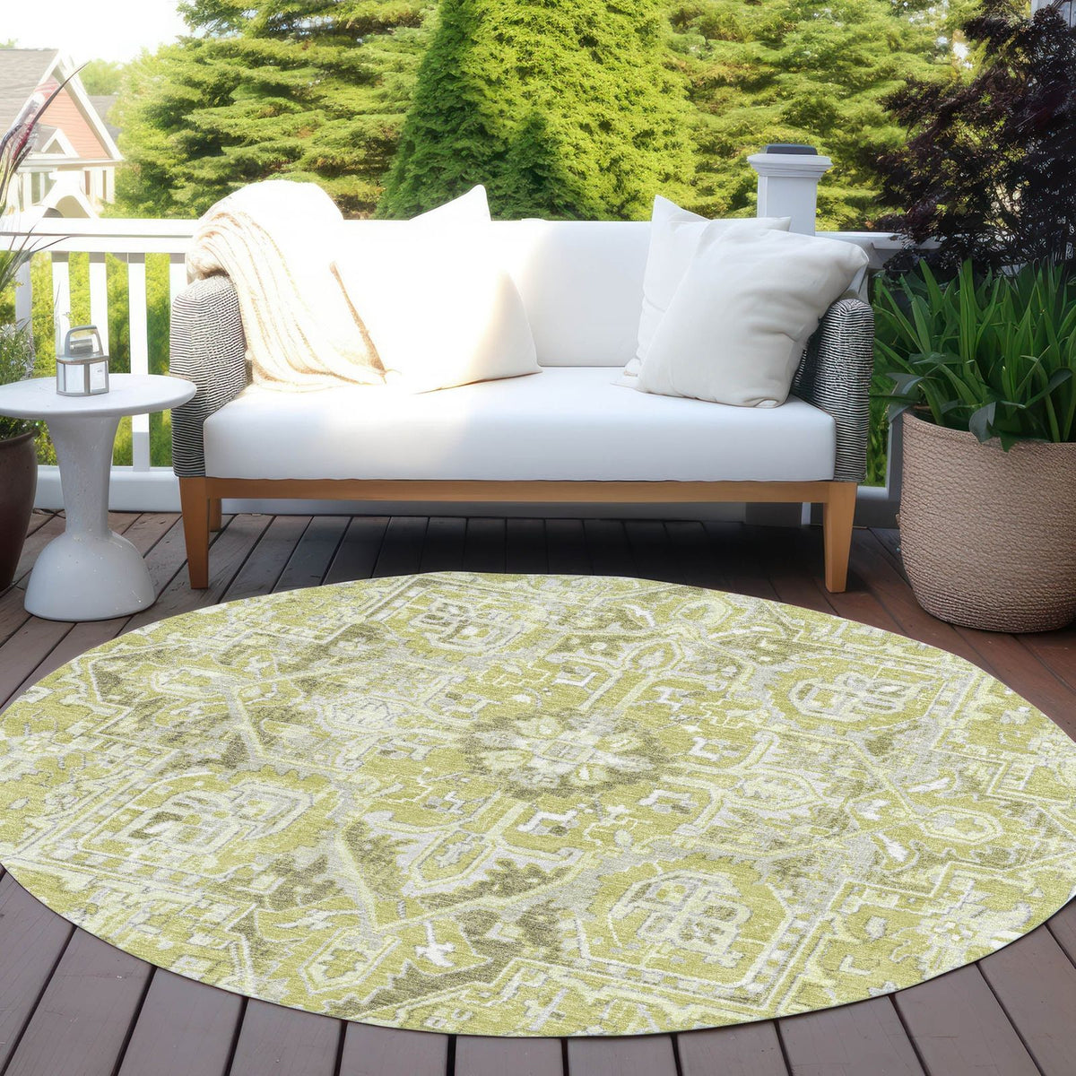 Addison Rugs Oriental Aloe Washable Indoor-Outdoor Rug