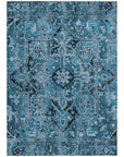 Addison Rugs Oriental Blue Washable Indoor-Outdoor Rug