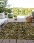 Addison Rugs Oriental Brown Washable Indoor-Outdoor Rug