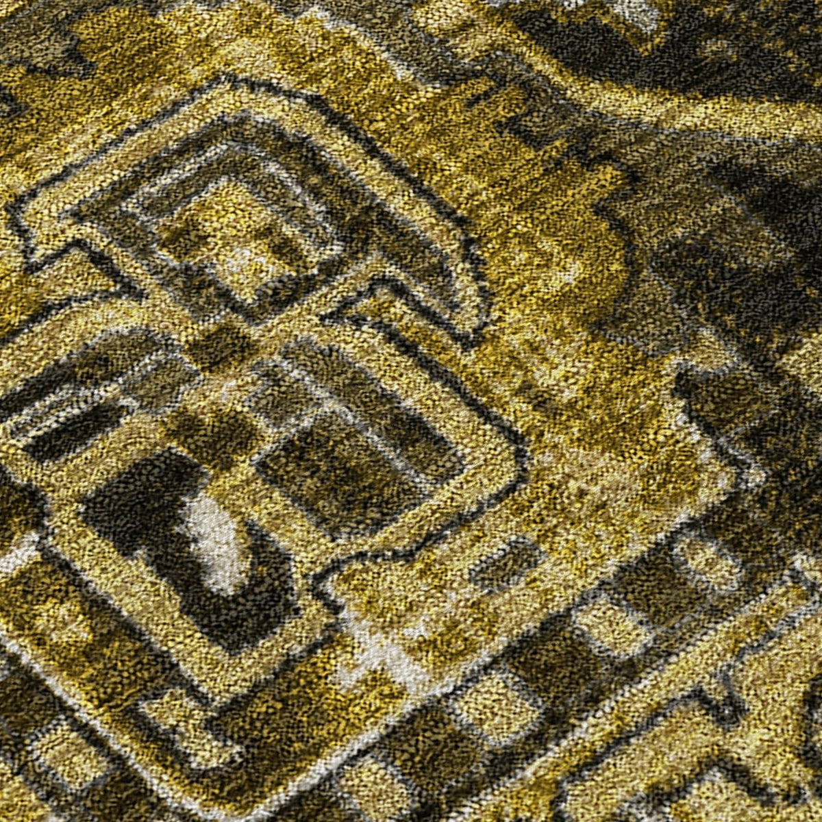 Addison Rugs Oriental Brown Washable Indoor-Outdoor Rug