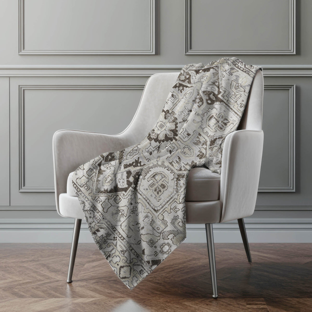 Addison Rugs Oriental Ivory Washable Indoor-Outdoor Rug