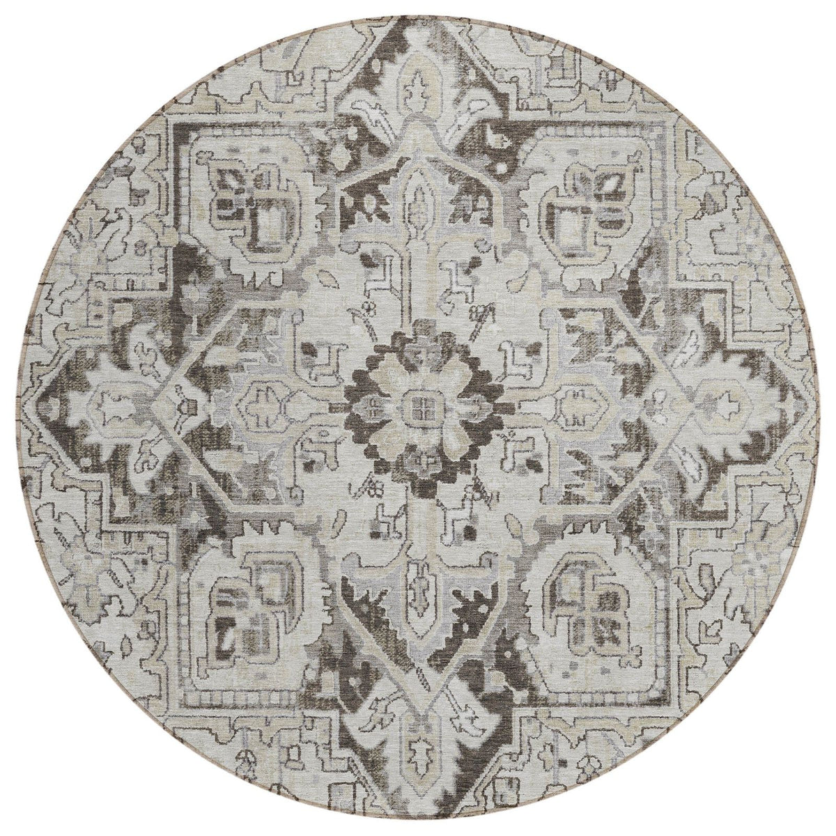 Addison Rugs Oriental Ivory Washable Indoor-Outdoor Rug