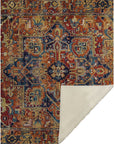 Addison Rugs Oriental Paprika Indoor-Outdoor Rug with Matching Throw