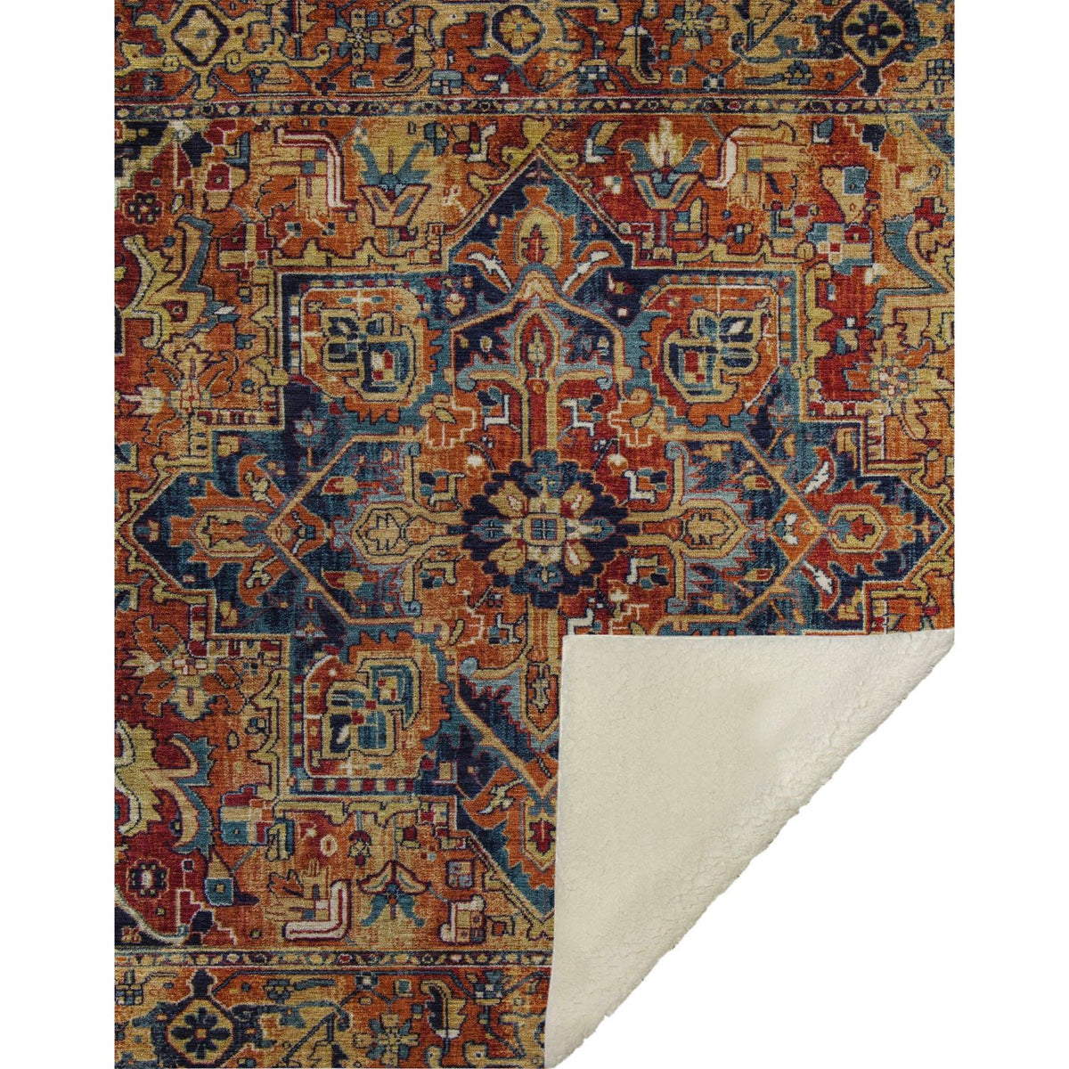 Addison Rugs Oriental Paprika Washable Indoor-Outdoor Rug