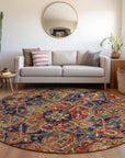 Addison Rugs Oriental Paprika Indoor-Outdoor Rug with Matching Throw