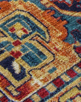 Addison Rugs Oriental Paprika Indoor-Outdoor Rug with Matching Throw