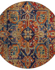 Addison Rugs Oriental Paprika Indoor-Outdoor Rug with Matching Throw