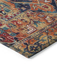 Addison Rugs Oriental Paprika Indoor-Outdoor Rug with Matching Throw