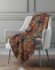 Addison Rugs Oriental Paprika Indoor-Outdoor Rug with Matching Throw
