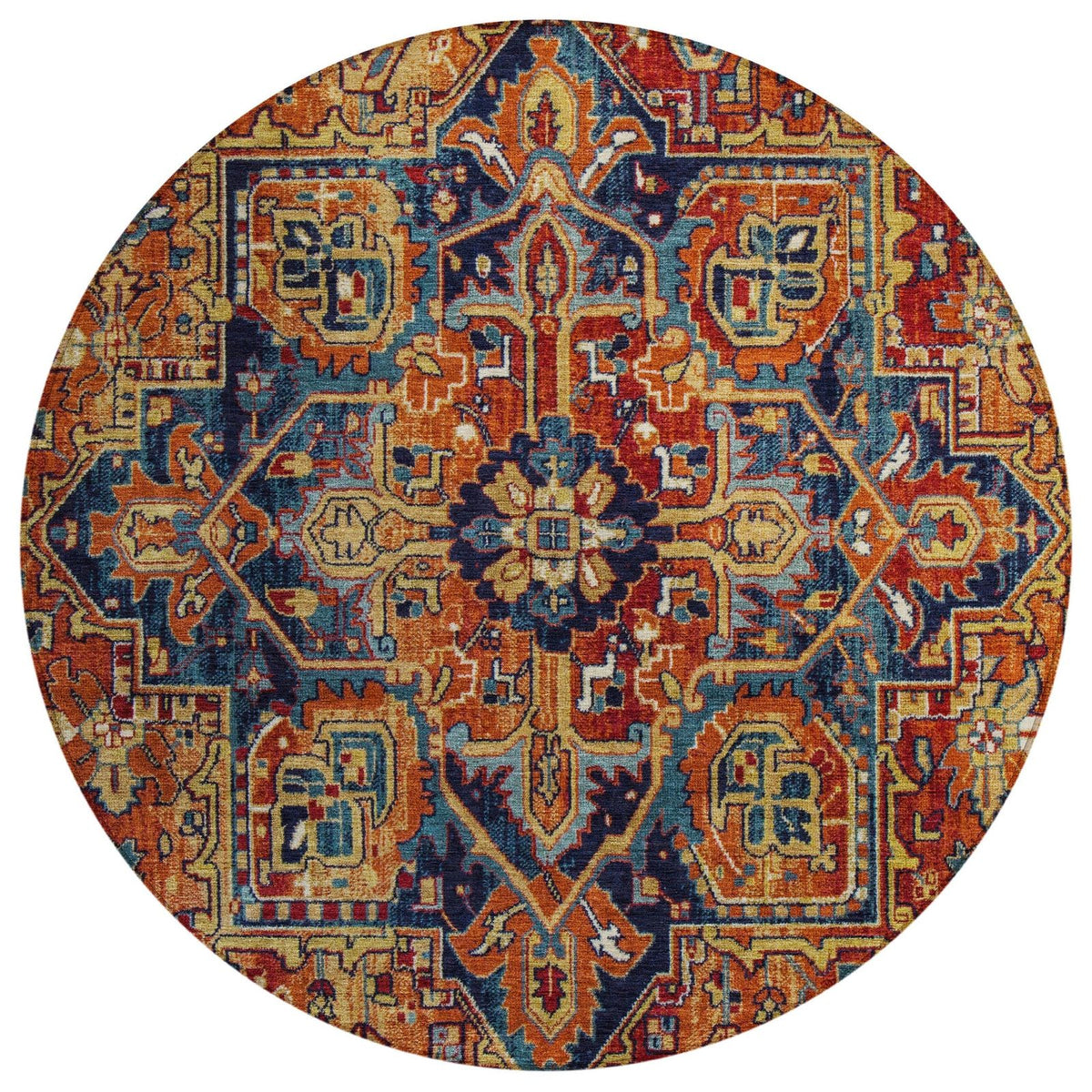 Addison Rugs Oriental Paprika Washable Indoor-Outdoor Rug
