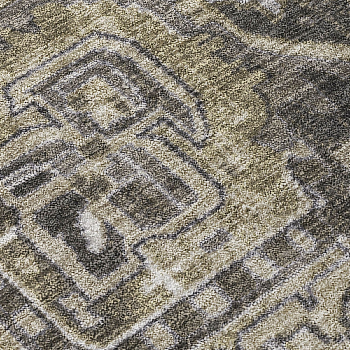 Addison Rugs Oriental Taupe Washable Indoor-Outdoor Rug