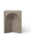Orion Concrete Made Outdoor Stool-Garden Stools-Urbia-LOOMLAN