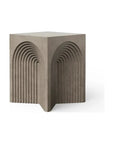 Orion Concrete Made Outdoor Stool-Garden Stools-Urbia-Dark Grey-LOOMLAN