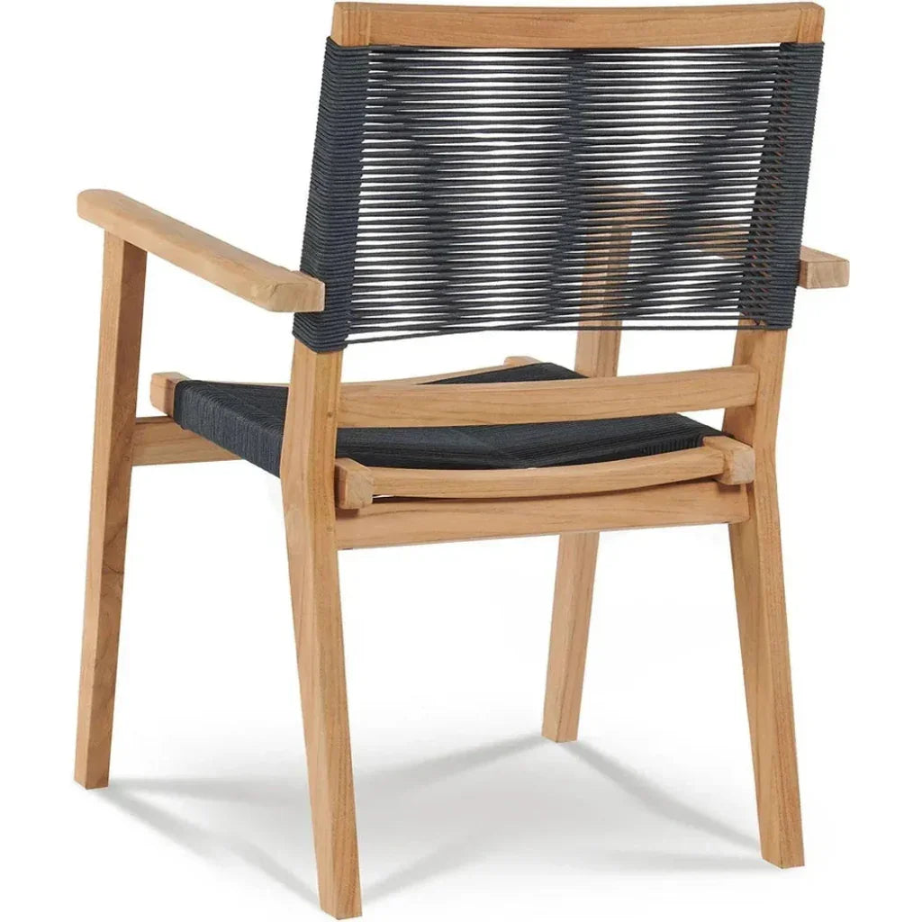 HiTeak Oslo Teak Outdoor Stacking Armchair 2PC