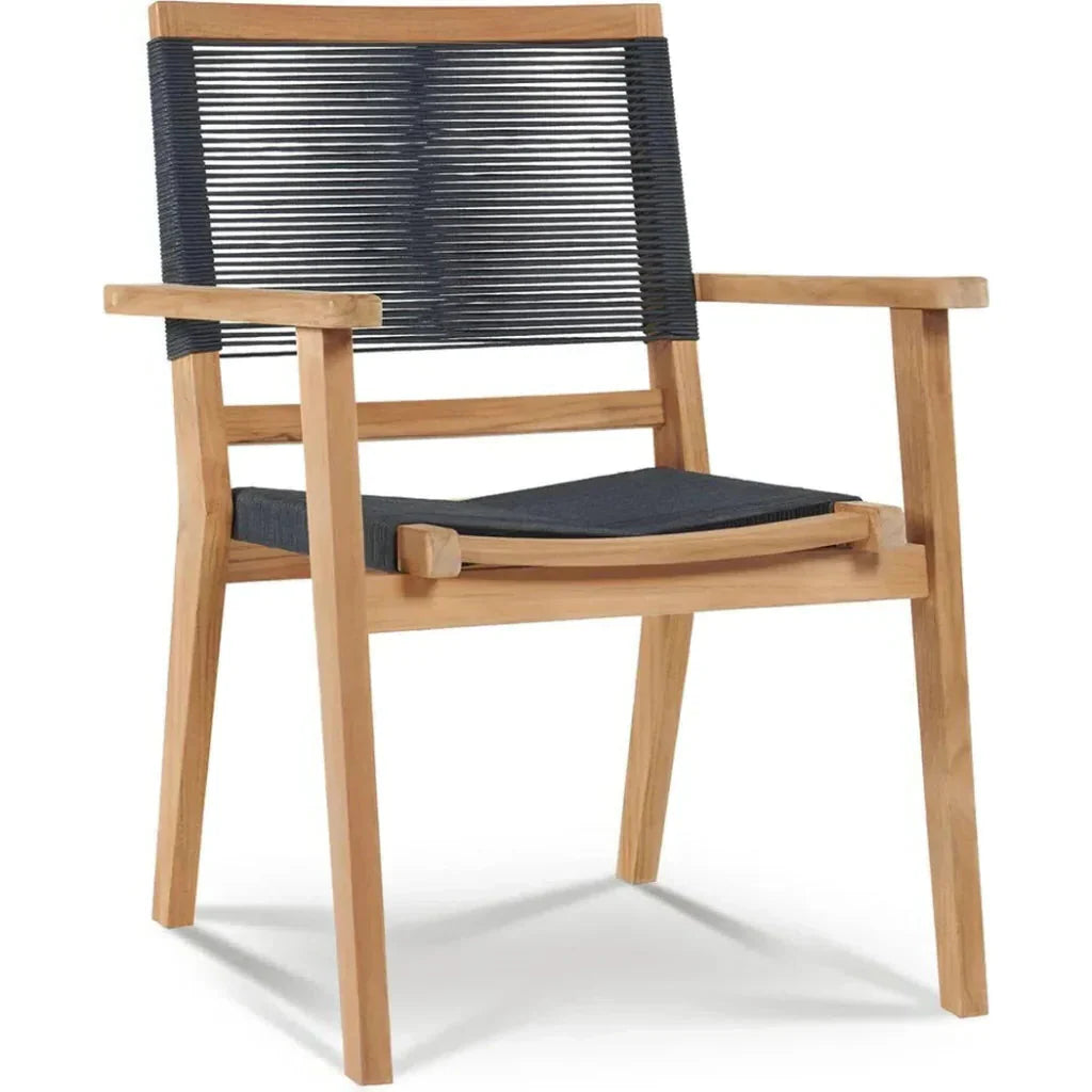 HiTeak Oslo Teak Outdoor Stacking Armchair 2PC