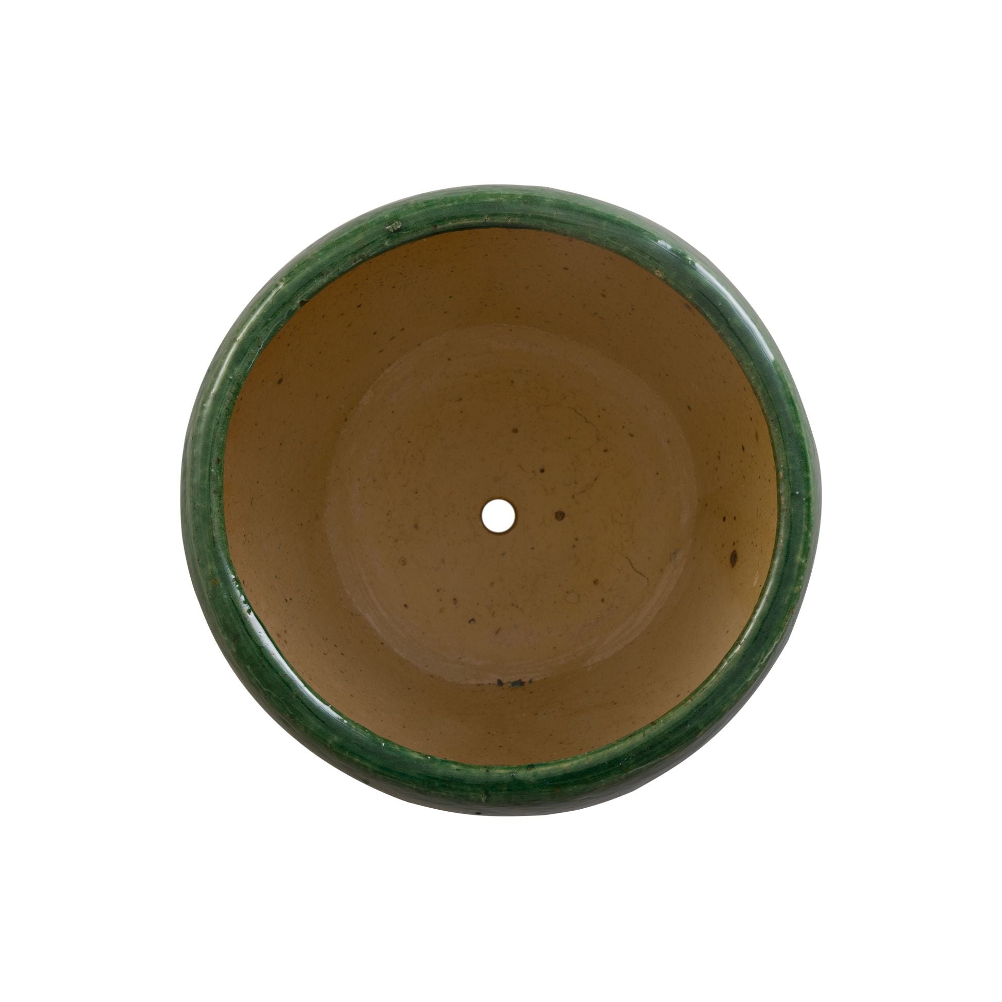 Emissary Ossal Green Ceramic Outdoor Planter