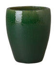 Emissary Ossal Green Ceramic Outdoor Planter