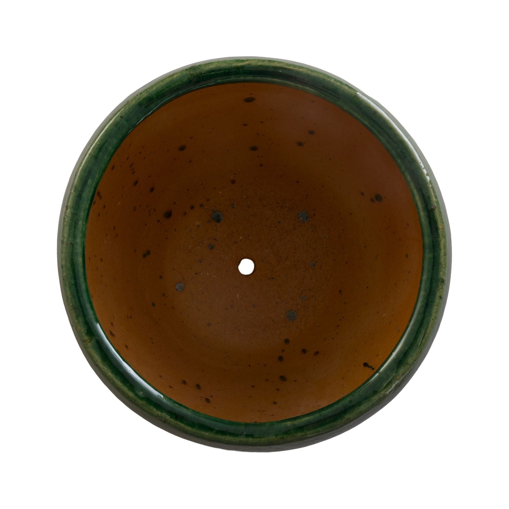 Emissary Ossal Green Ceramic Outdoor Planter