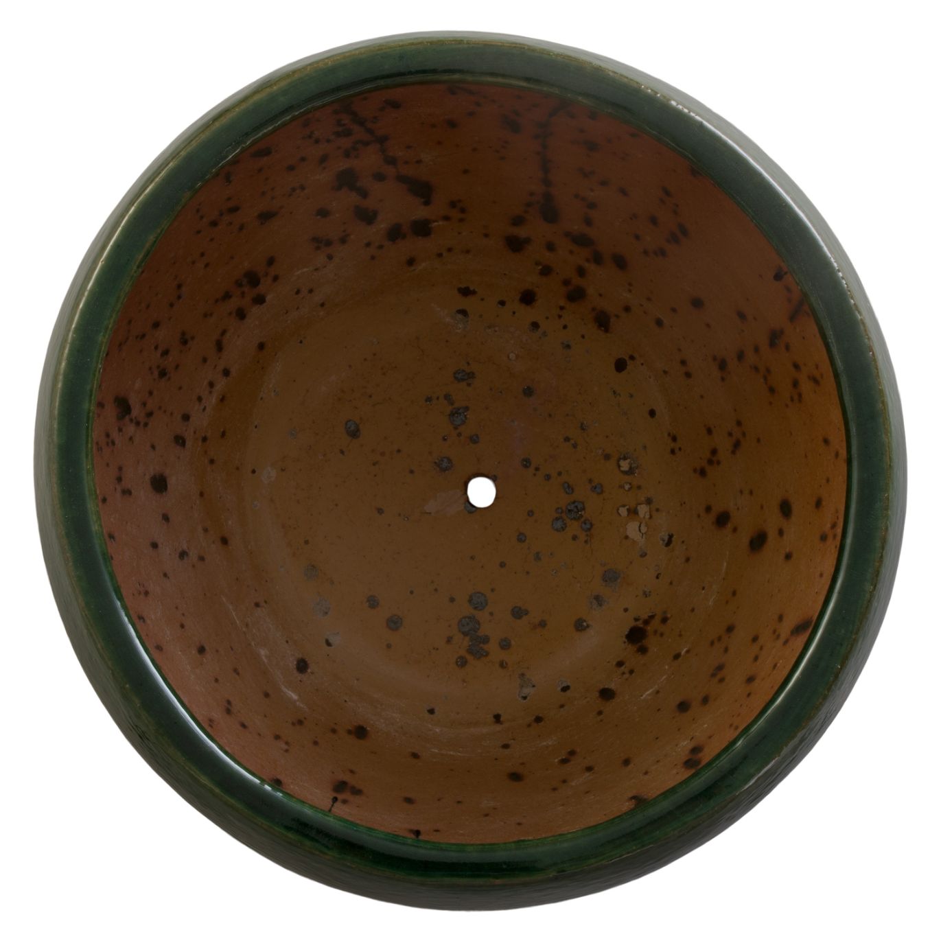 Emissary Ossal Green Ceramic Outdoor Planter