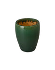 Emissary Ossal Green Ceramic Outdoor Planter