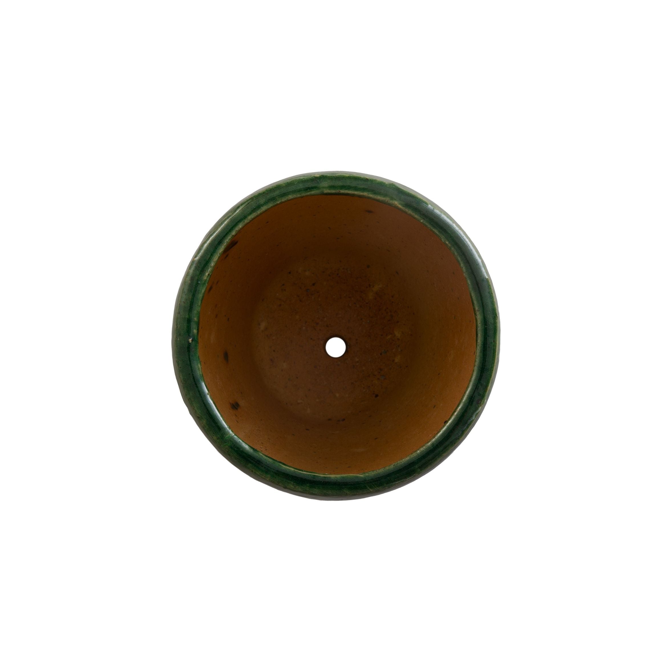 Emissary Ossal Green Ceramic Outdoor Planter