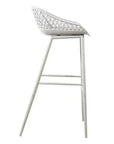 Moe's Home Outdoor Barstool White Set Black (Bar Height)