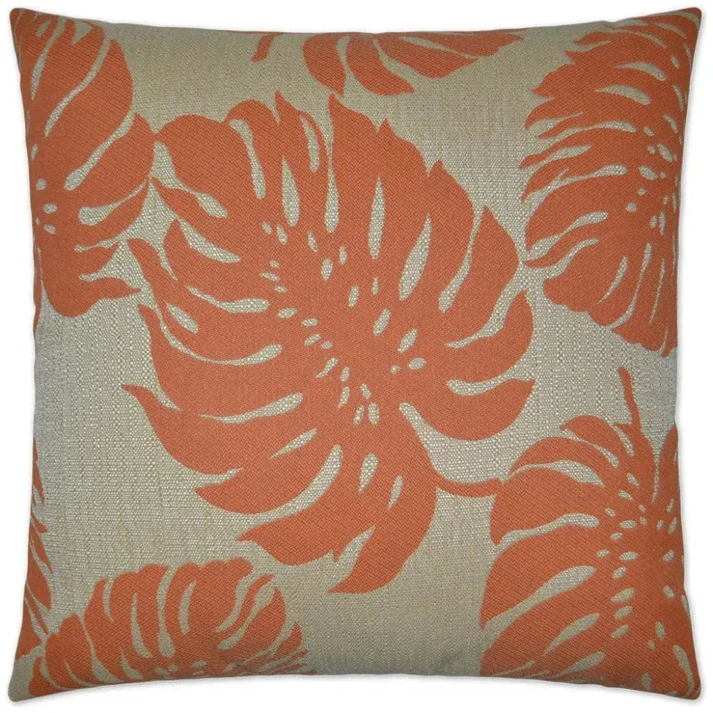 D.V. Kap Outdoor Bay Palm Pillow - Orange