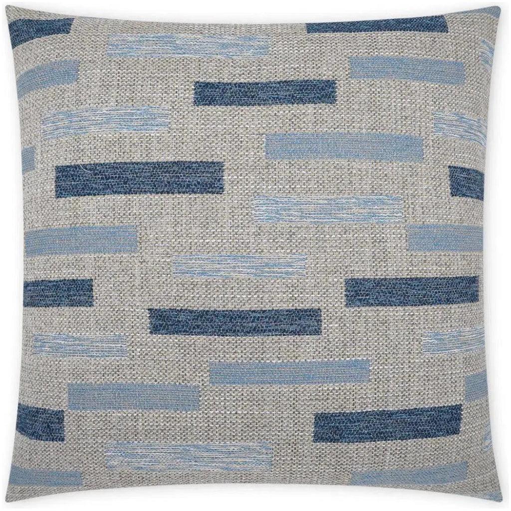 D.V. Kap Outdoor Blockweave Pillow - Indigo