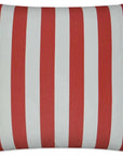 D.V. Kap Outdoor Café Stripe Pillow - Red