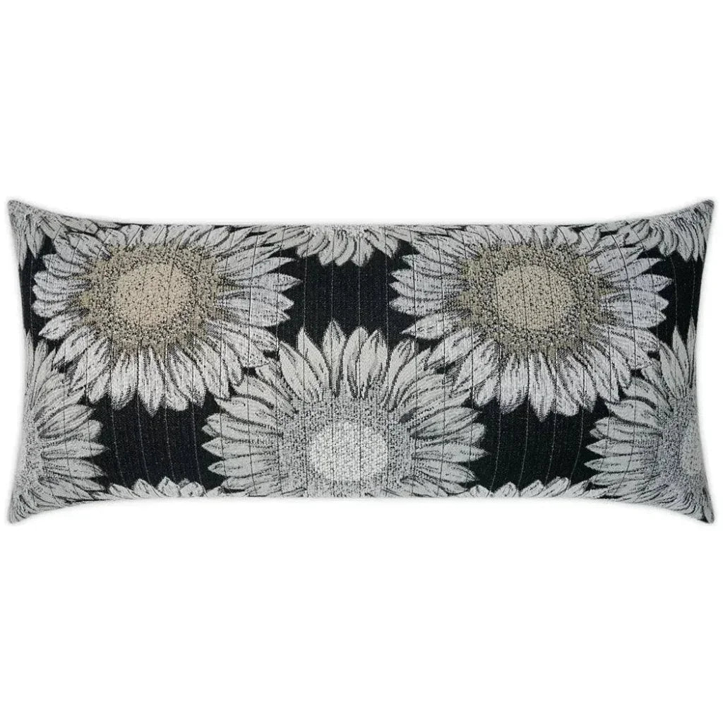 D.V. Kap Outdoor Daisy Chain Lumbar Pillow - Black