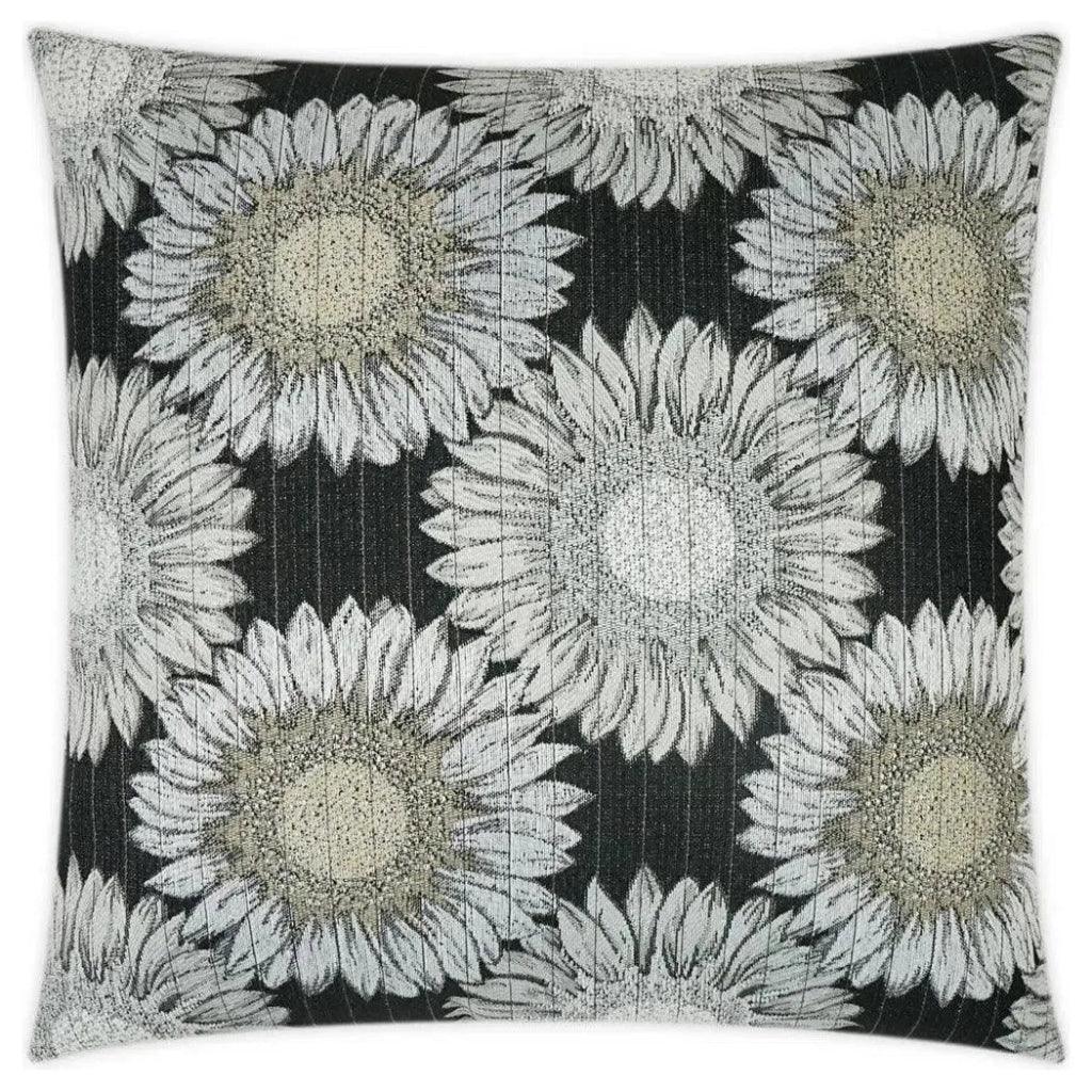 D.V. Kap Outdoor Daisy Chain Pillow - Black