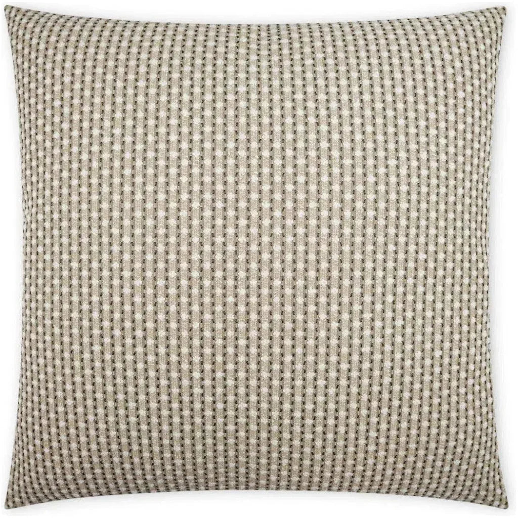 D.V. Kap Outdoor Dot Dash Pillow - Taupe