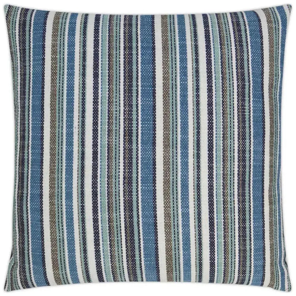 D.V. Kap Outdoor Fancy Stripe Pillow - Navy