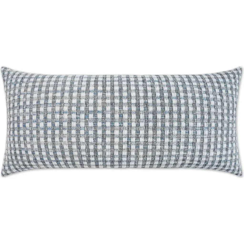 D.V. Kap Outdoor Heart Stone Lumbar Pillow - Blue