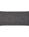 D.V. Kap Outdoor Hex Quilt Lumbar Pillow - Grey