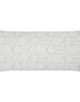 D.V. Kap Outdoor Hex Quilt Lumbar Pillow - White