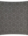 D.V. Kap Outdoor Hex Quilt Pillow - Grey