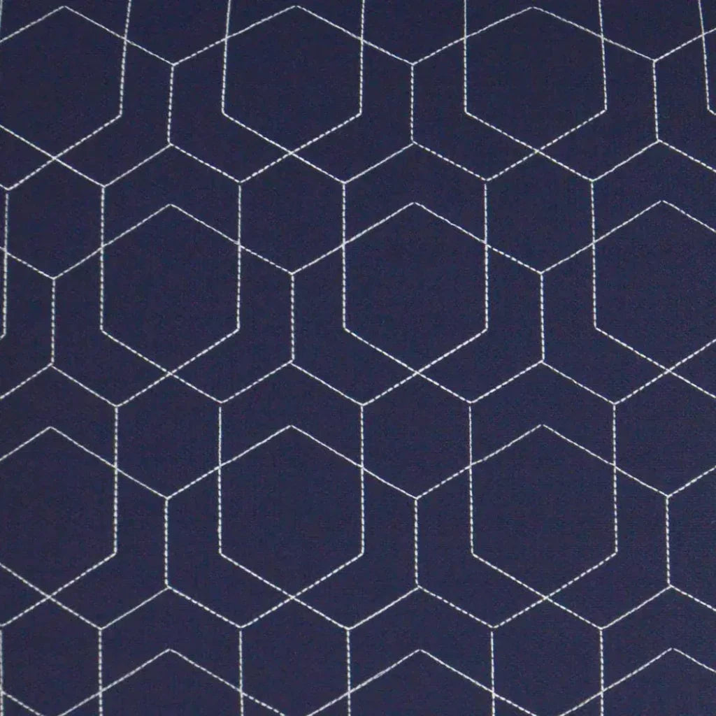 D.V. Kap Outdoor Hex Quilt Pillow - Navy
