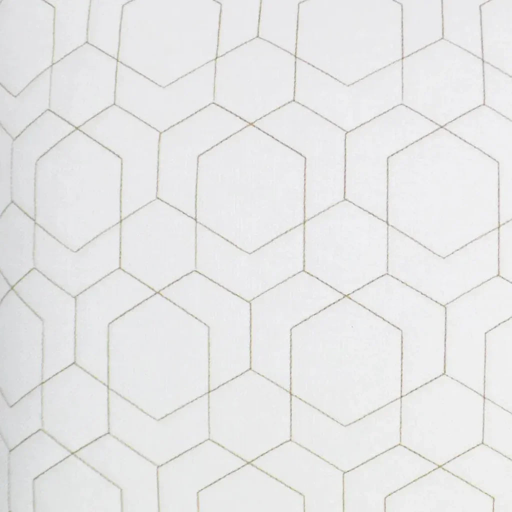 D.V. Kap Outdoor Hex Quilt Pillow - White