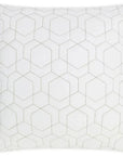 D.V. Kap Outdoor Hex Quilt Pillow - White