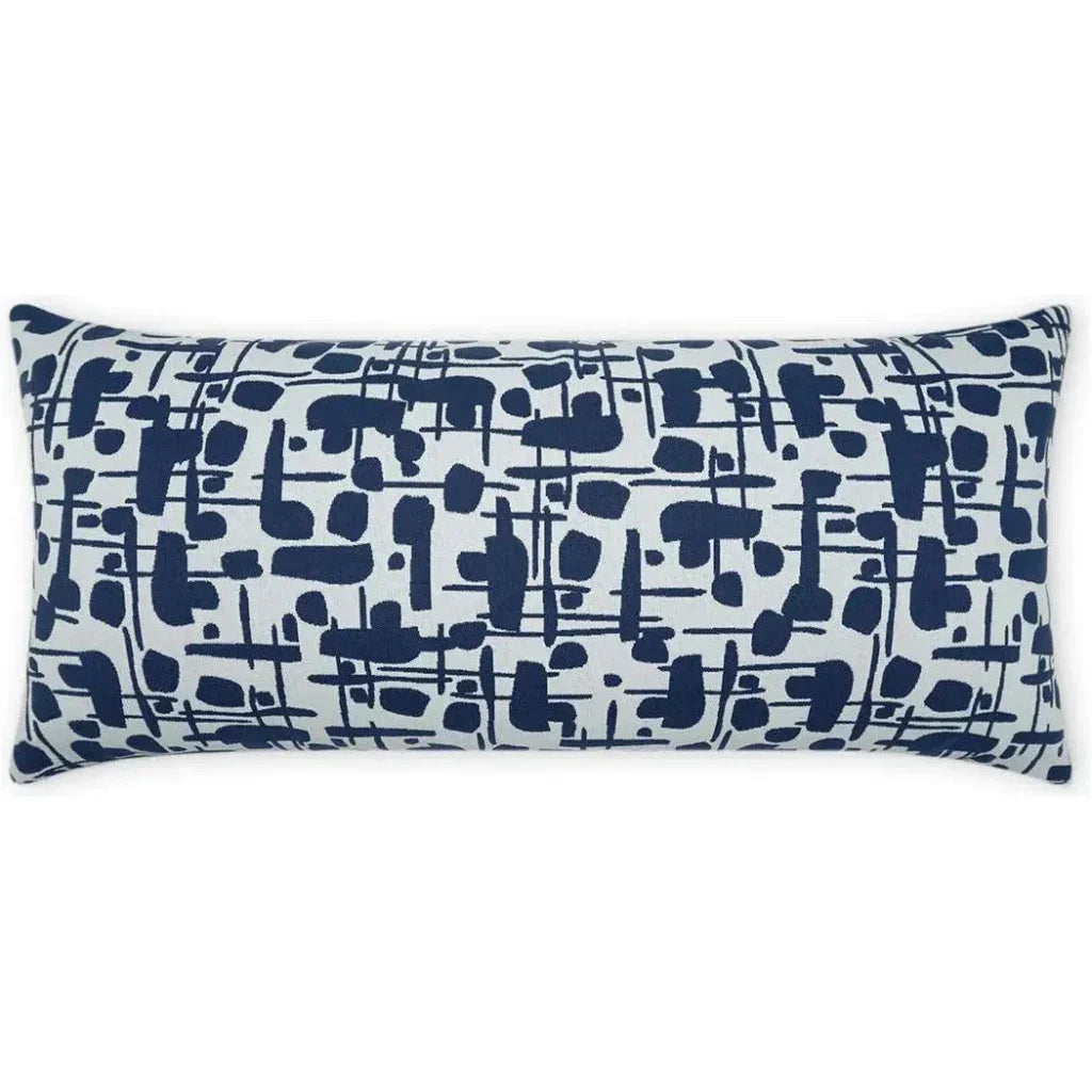 D.V. Kap Outdoor Jargon Lumbar Pillow - Blue