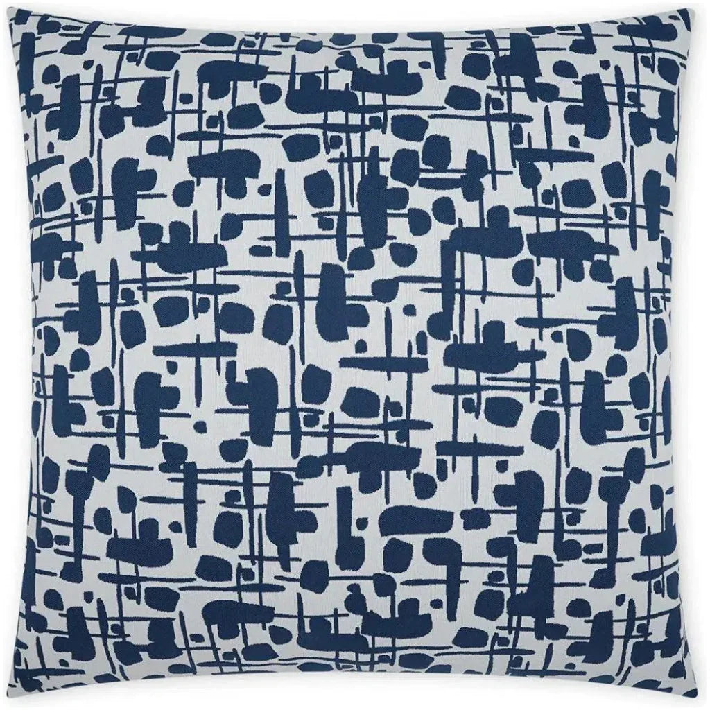 D.V. Kap Outdoor Jargon Pillow - Blue