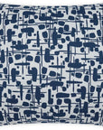 D.V. Kap Outdoor Jargon Pillow - Blue
