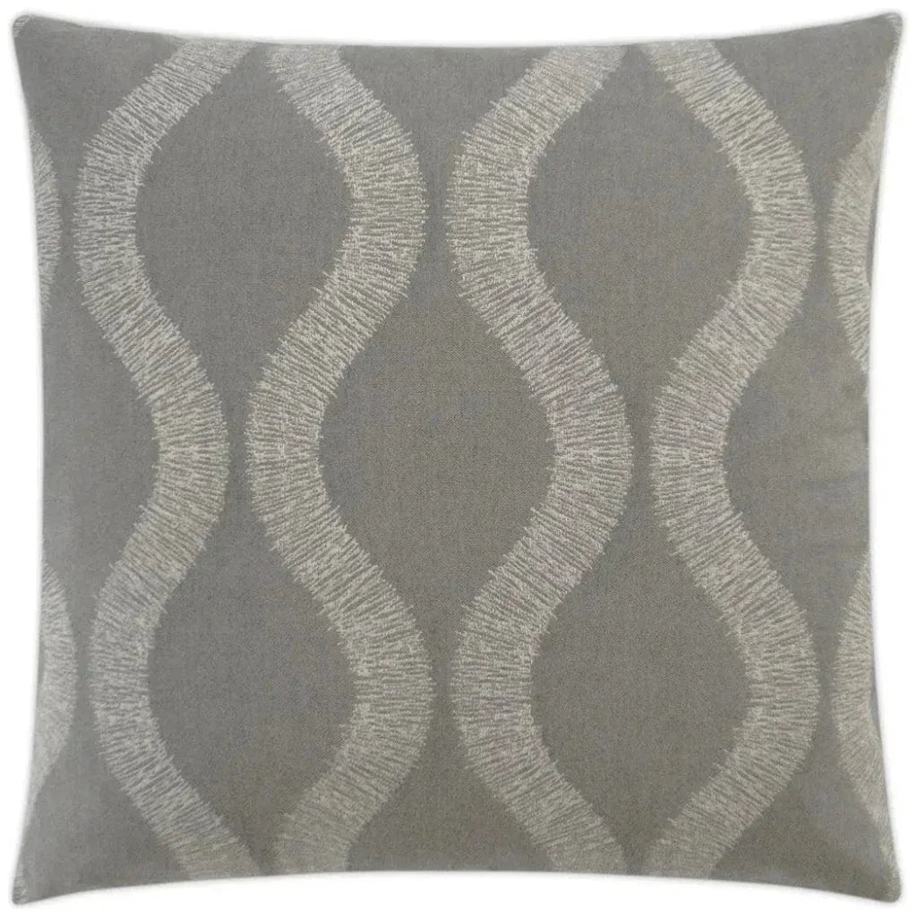 D.V. Kap Outdoor Overlock Pillow - Stone