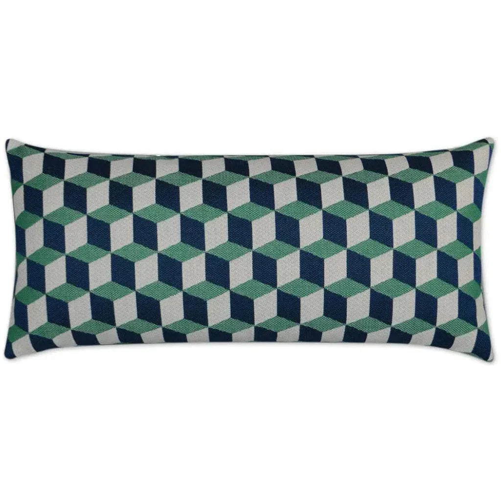 D.V. Kap Outdoor Puzzle Lumbar Pillow - Emerald