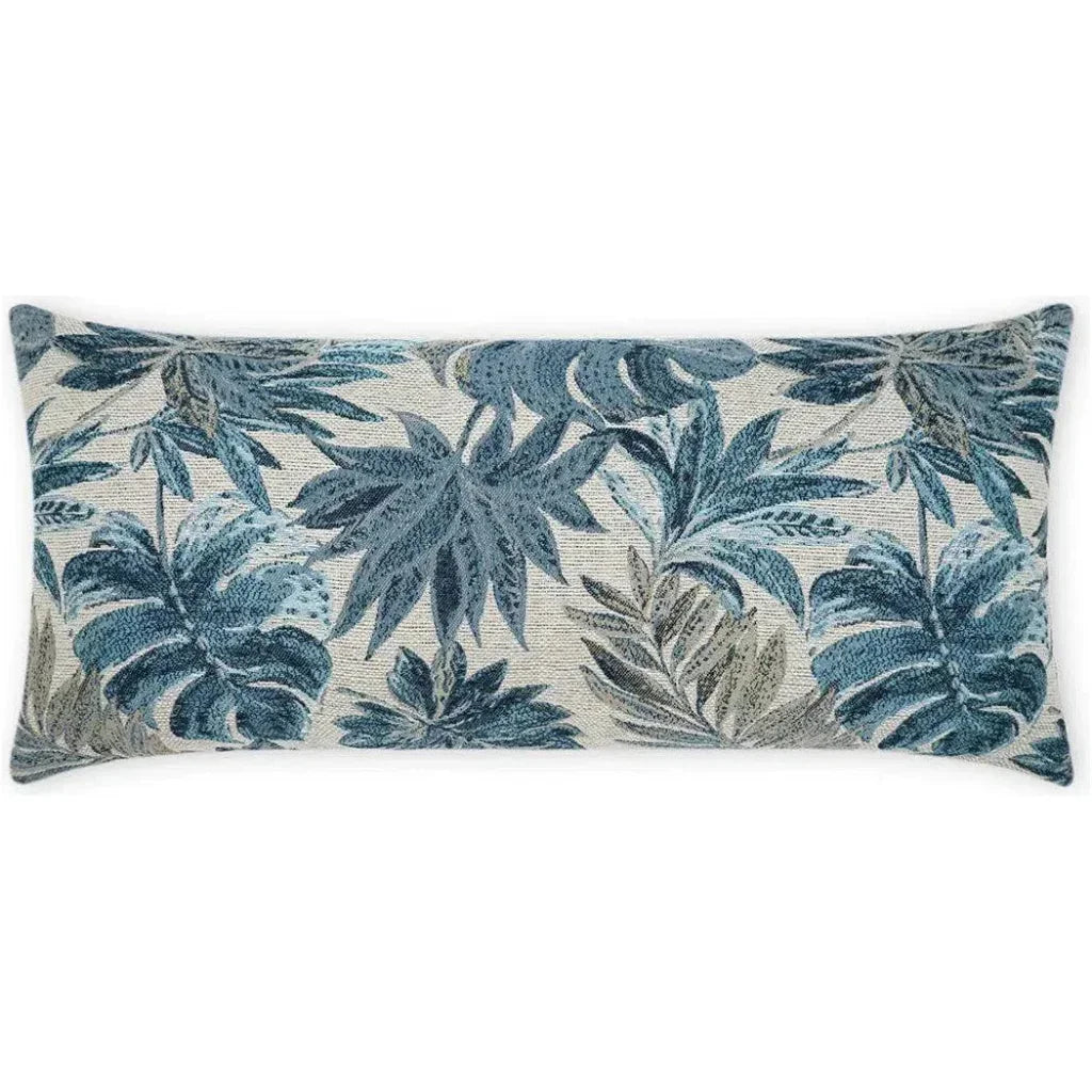 D.V. Kap Outdoor Rain Forest Lumbar Pillow - Blue