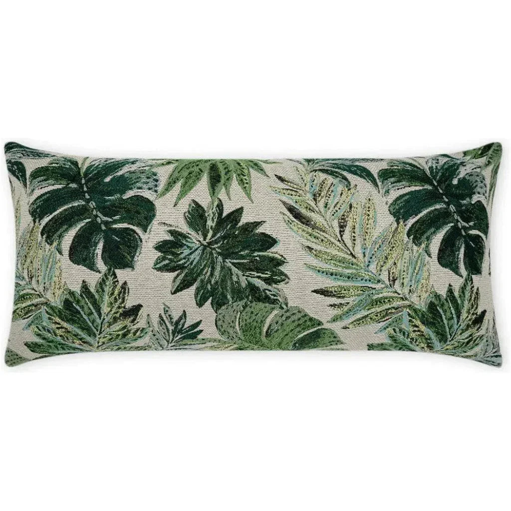 D.V. Kap Outdoor Rain Forest Lumbar Pillow - Green
