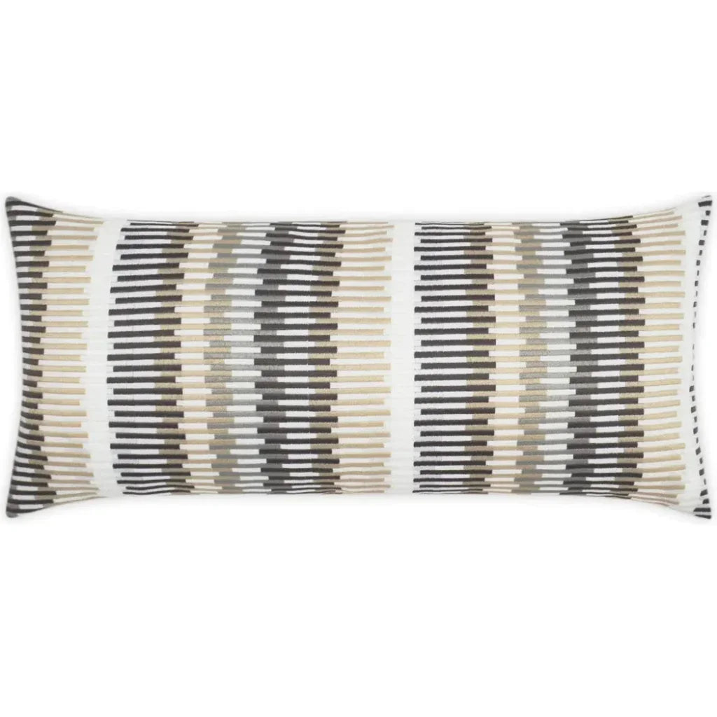 D.V. Kap Outdoor Sunfun Stripe Lumbar Pillow - Linen