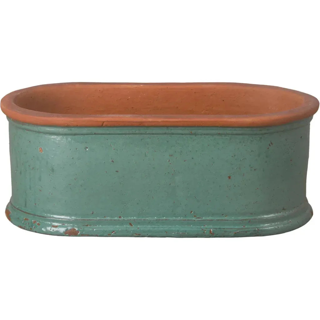Emissary Oval Window Box Ceramic Planter