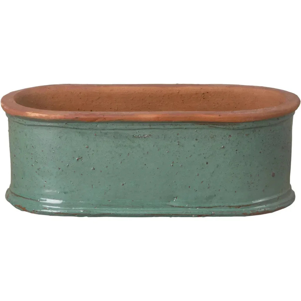 Emissary Oval Window Box Ceramic Planter
